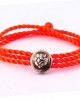 Ganesh Bracelet Cum Pendant in Silver on Size Adjustable Nylon Thread