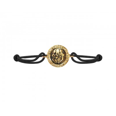 Ganesh Bracelet in Gold with Diamonds