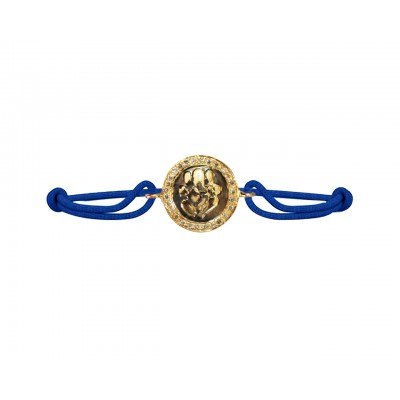 Ganesh Bracelet in Gold with Diamonds