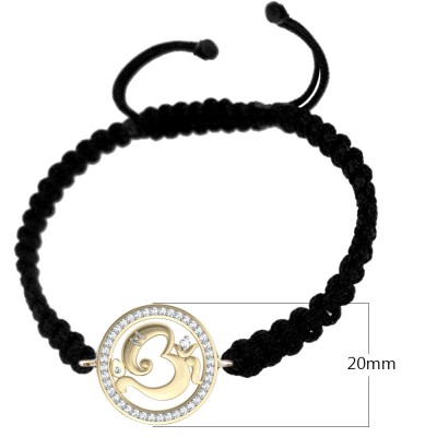 Aum Ganesh Gold Bracelet 