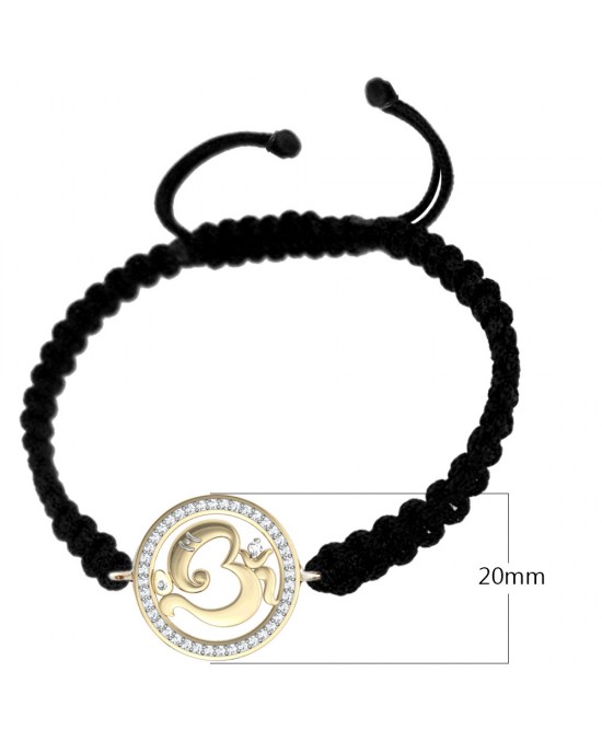 Aum Ganesh Gold Bracelet 