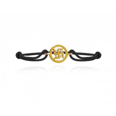 Gold Swastik Bracelet