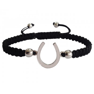 Horse Shoe Good Luck Silver Bracelet