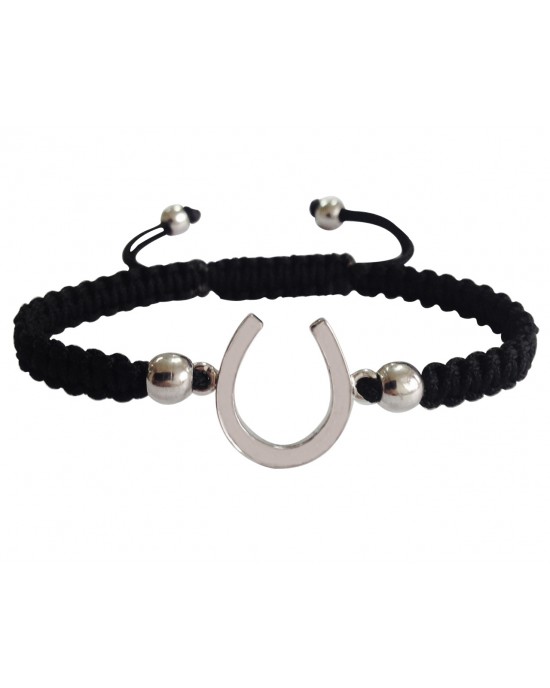 Horse Shoe Good Luck Silver Bracelet