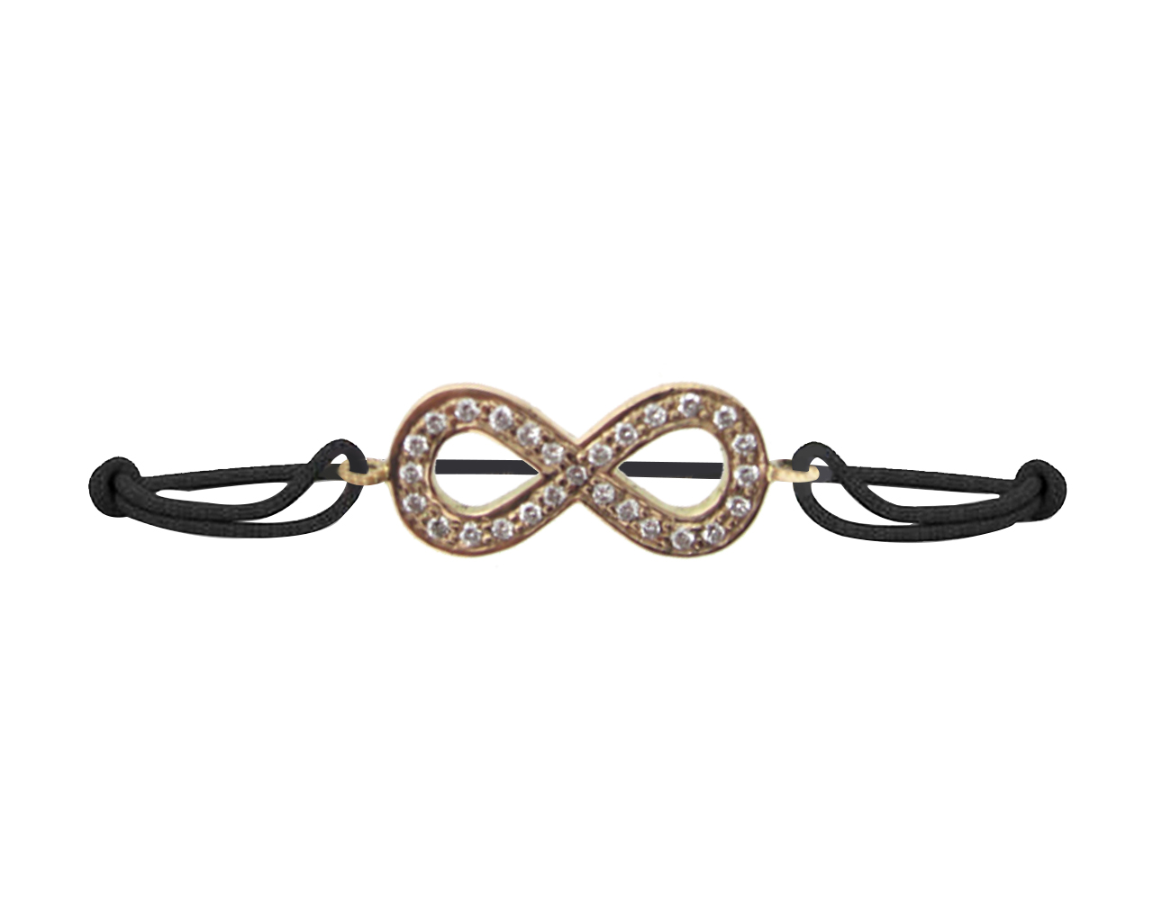 Infinity Rose gold Bracelet Using Swarovski Stones – Estele