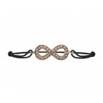 Infinity Symbol Bracelet in Gold With Diamonds