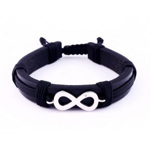 Infinity Leather Bracelet