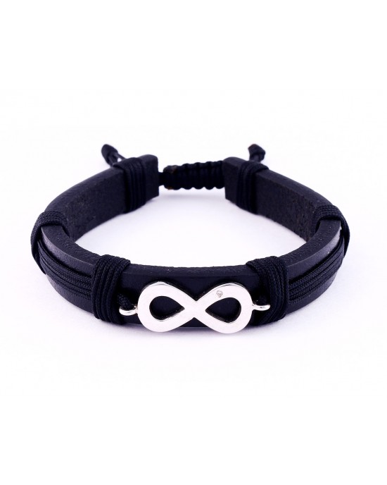 Infinity Leather Bracelet