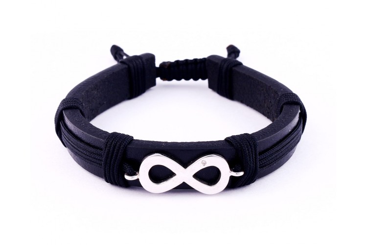 Infinity Leather Bracelet