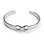 Silver Infinity Bangle 
