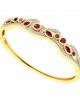 Viola Ruby & Diamond Bangle in 14k Gold