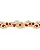 Viola Ruby & Diamond Bangle in 14k Gold