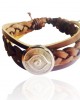 Evil Eye Leather Bracelet for Men