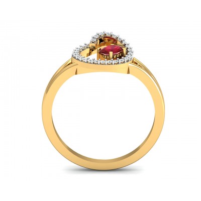 Verica ruby Ring in Gold with diamonds