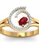 Verica ruby Ring in Gold with diamonds