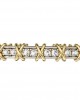 Two tone diamond bangle 