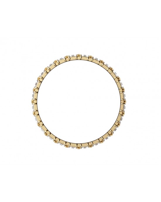 Two tone diamond bangle 