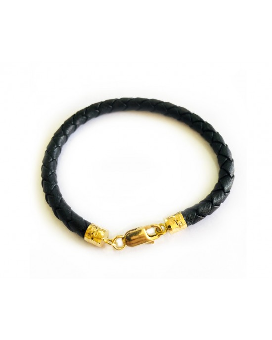 Leather Gift bracelet in Gold