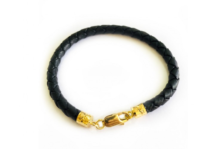 Leather Gift bracelet in Gold