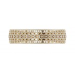 Wide Diamond Half Bangle