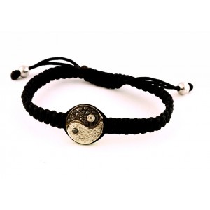 Yin Yang Bracelet  White & Black Diamond