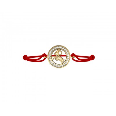 Aries Bracelet in 14k Gold Studded with 27 Diamonds