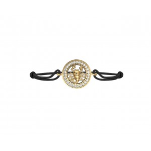 Scorpio Charm Bracelet Studded with diamonds in 14Kt Hallmarked Gold 