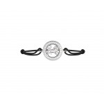 Leo Bracelet in Silver with 27 Diamonds on Nylon Thread