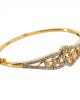 Diamond Half Bangle