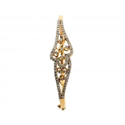 Diamond Half Bangle