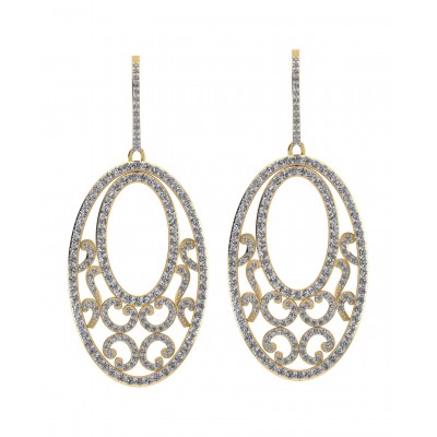 Alluring diamond Danglers