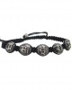 Om Sai Ram Mantra Bracelet in Silver with Diamond