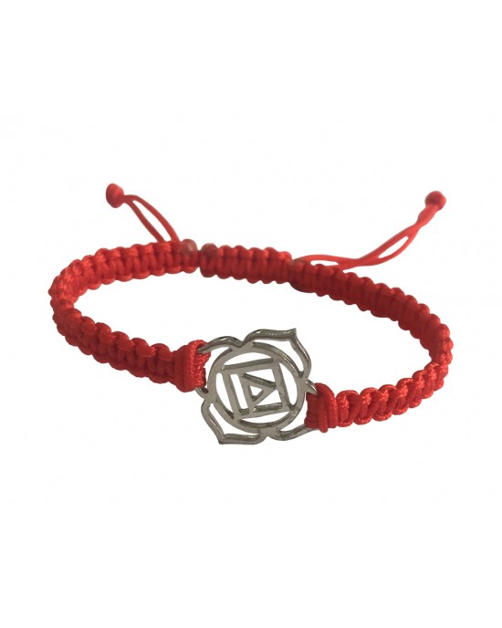 Root Chakra Bracelet in Silver 