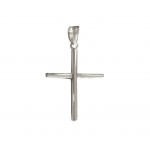 Simple gold cross pendant in hallmarked gold