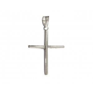 Simple gold cross pendant in hallmarked gold