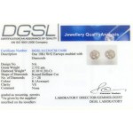 Diamond Cluster Earrings in White Gold