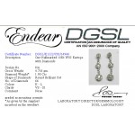 Diamond Earrings with Hanging Clusters