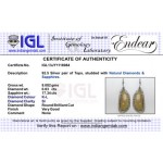 Victorian Earring with Multi Sapphire