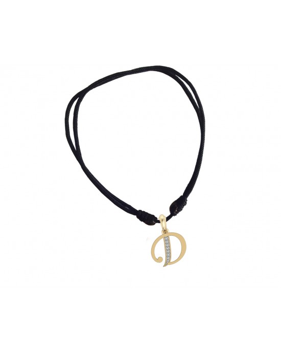 Gold Alphabet D charm