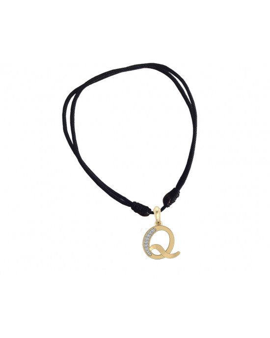 Gold Alphabet Q charm