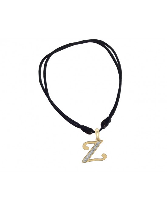 Gold Alphabet Z charm