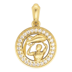 Aquarius Charm in Gold