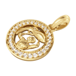 Aquarius Charm in Gold
