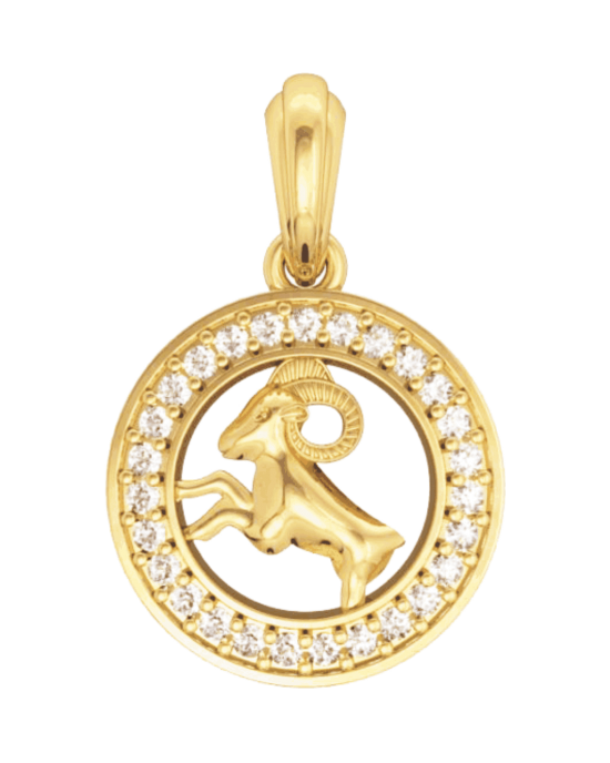 Aries Charm in Gold