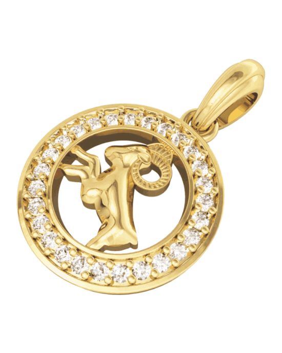 Aries Charm in Gold