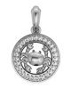 Cancer Charm in Silver with 27 Diamonds