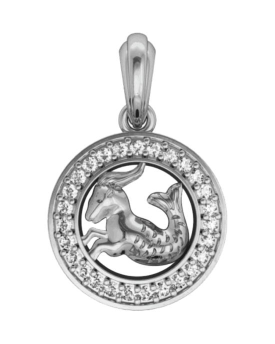 Capricorn Charm in Silver