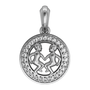 Gemini Charm in silver