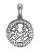 Gemini Charm in silver