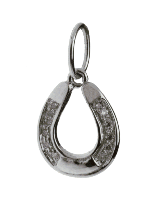 Horse Shoe Charm in silver